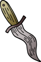 symbole de poignard de tatouage doodle dessin animé png