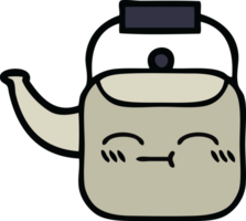 cute cartoon of a kettle png