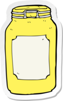 Aufkleber eines Cartoonglases png