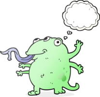 drawn thought bubble cartoon alien png