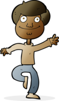 Cartoon tanzender Mann png