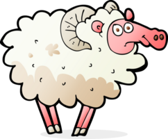 cartoon dirty sheep png