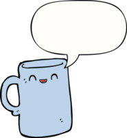 cartoon mug with speech bubble png