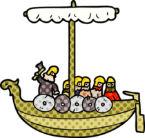 cartoon vikings sailing png