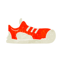 retro dibujos animados zapatilla de deporte png