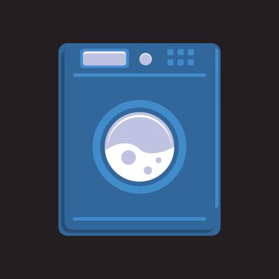laundry machine icon design. housework equipment, sign and symbol