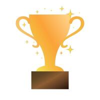 trophy icon design. champion reward sign and symbol. vector