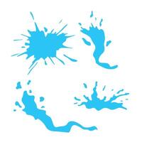 set of splash water design. liquid wave sign and symbol. vector