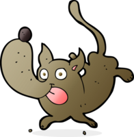 cachorro engraçado dos desenhos animados png