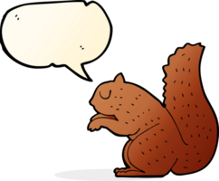 cartoon squirrel with speech bubble png