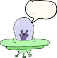 drawn speech bubble cartoon alien spaceship png