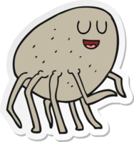 sticker of a cartoon tick png