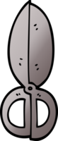 cartoon doodle closed scissors png