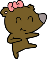 female bear cartoon png