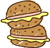 Hamburger Kreidezeichnung png