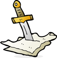 cartoon dagger in maps png