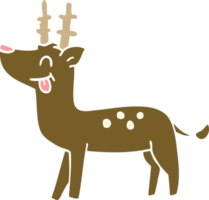 cartoon doodle happy deer png