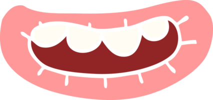 bouche de griffonnage de dessin animé png