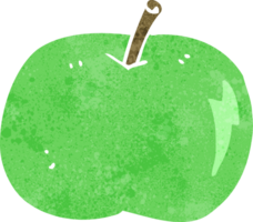 tecknad serie skinande äpple png