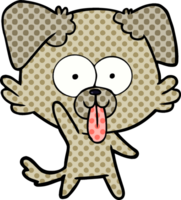 cão de desenho animado com língua de fora png