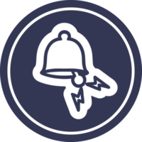 ringande klocka cirkulär ikon symbol png