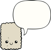 cartoon biscuit with speech bubble png