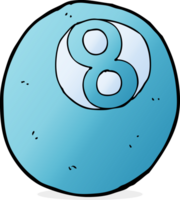 cartoon pool ball png