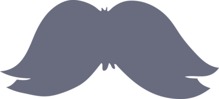 main tiré dessin animé griffonnage de une mans moustache png