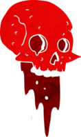 gross halloween skull cartoon png