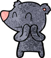 desenho de urso sorridente png