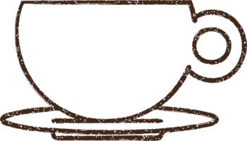 tazza di disegno a carboncino png