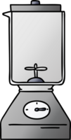 hand drawn gradient cartoon doodle of a food blender png