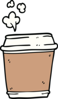 Cartoon-Doodle-Kaffeetasse png