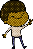 niño feliz de dibujos animados png