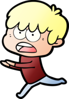 worried cartoon boy png