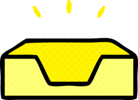 comic book style cartoon of a empty tray png