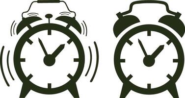 Alarm clock icon illustration vector