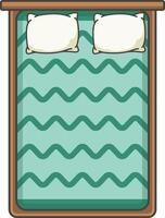bed cover illustration vector