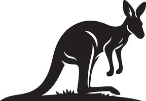 kangaroo running illustration vector