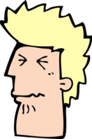 cartoon unhappy man png