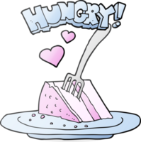 hand drawn cartoon lovely cake png