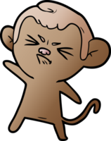 cartoon annoyed monkey png