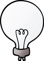 lampadina di doodle del fumetto png