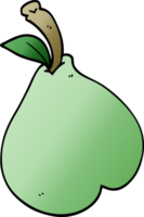 cartoon doodle healthy pear png