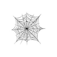 garabatear araña web icono en blanco antecedentes. vector