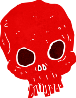 cartoon spooky skull png