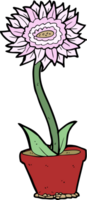 fleur de dessin animé en pot png