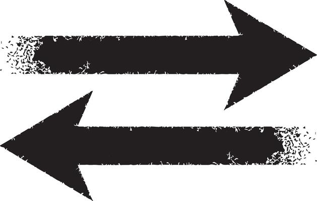 Set of hand drawn grunge arrow. Grungy brushes realistic. Black sketch icon collection.