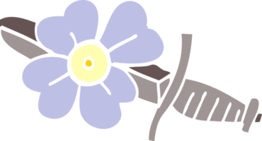 tecknad doodle tatuering dolk symbol png