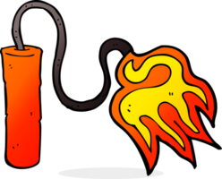 cartoon dynamite burning png